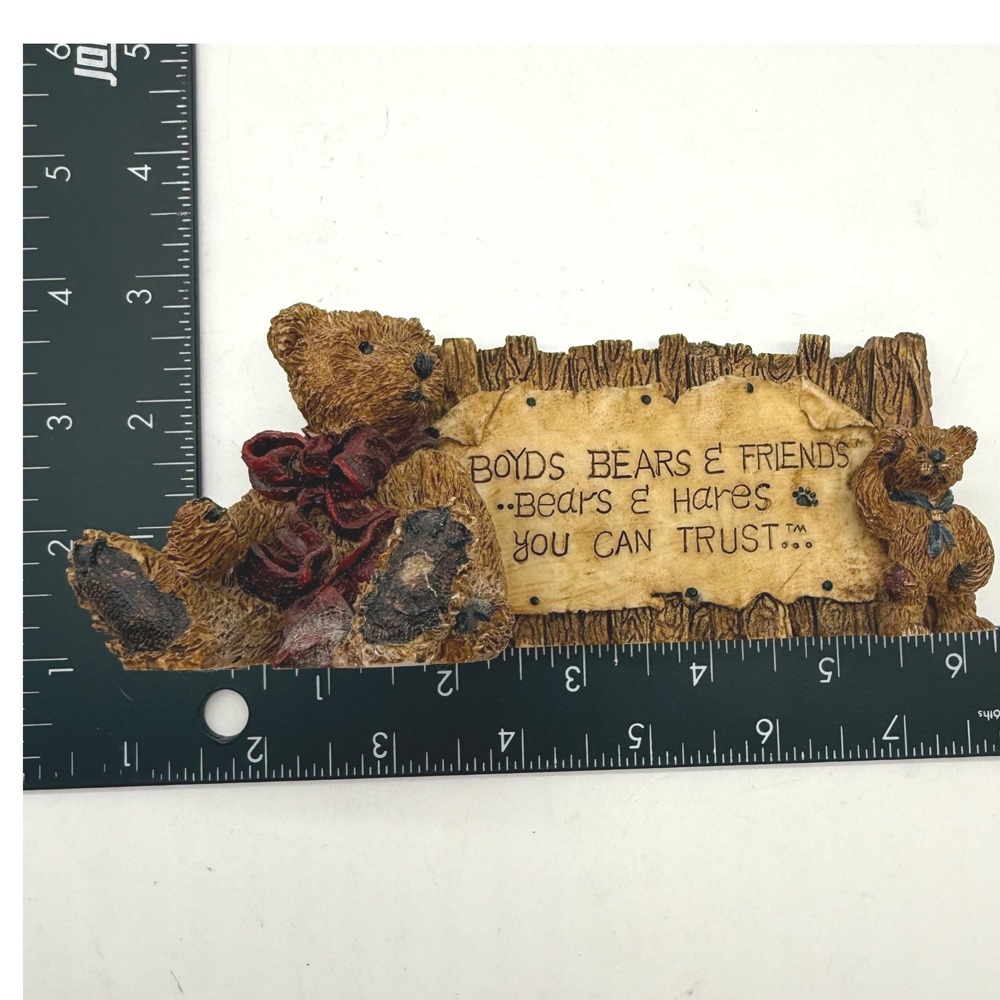 Boyds Bears‎ & Friends Resin Sign Bears Hares You Can Trust Decor 17325